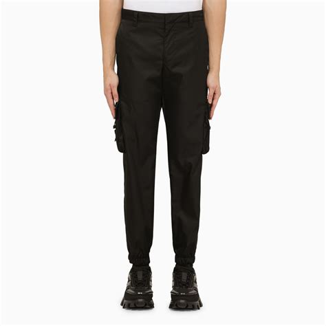 pantalone cargo nylon nero prada 2019|Prada Re.